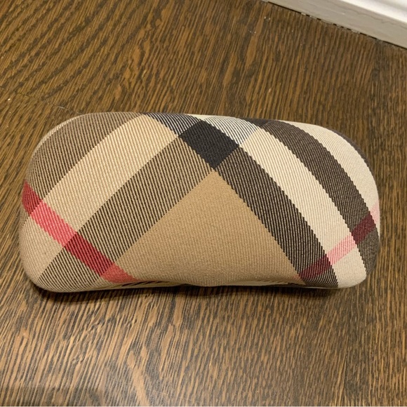 BURBERRY London Glasses Sunglasses Case Hard Clamshell Nova Plaid Authentic - Picture 12 of 16
